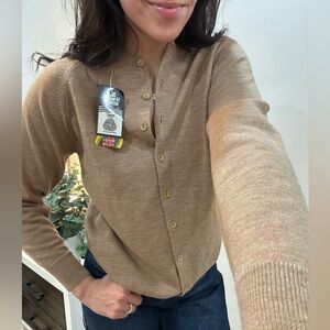💥SOLD💥 100% Wool Camel Cardigan